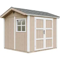 Timbela M913A-TERRA BROWN - LP SmartSide Tuinhuis op houtbasis - 5,9 m² - 250x294xH252 cm - met vloer en verf