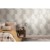 Living Walls PALMBLADEREN BEHANG | Hotel Chic - grijs - Metropolitan Stories Hot Spots