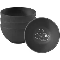 Villeroy & Boch Mueslikom Manufacture Rock Mickey Mouse Zwart 430ml (Set van 6)