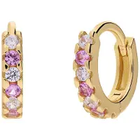 Lucardi Oorbellen 'Statement' goud / transparant