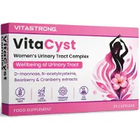 Vitastrong VitaCyst D-Mannose NAC Cranberry & Berendruif Tabletten voor Urinewegen 60 St