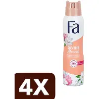 Fa 4 x - Divine Moments - Deodorant Spray - Wilde Cameliabloesem - 150 ml -