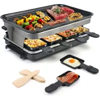 TIM. TIM Gourmetstel 8 personen - Gourmetstellen - Gourmet - Zwart - ‎28cm x 42cm x 16cm