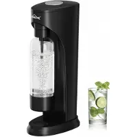 Homelux Sodamaker - Bruiswatermaker set inclusief BPA-vrije PET-fles - Draadloze bruiswatermaker - Voor 60L CO2-cilinder - Zwart