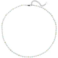 Hey Happiness Ketting 'Pastel Glow' blauw / goud / pastelroze / zilver