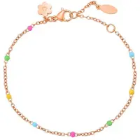 Hey Happiness Armband 'Color Pop' rose-goud