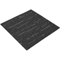 vidaXL Vloertegel Gestreept Zwart 50 x 50 cm 36 pcs PP en Bitumen