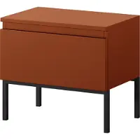 Selsey Nachtkastje Kate | Design spaanplaat rood 49x43x32 cm nachtkastjes | NADUVI