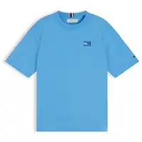Tommy Hilfiger t-shirt - blauw Jongens Katoen Ronde hals Effen - maat 176