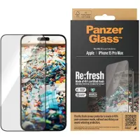 PanzerGlass Ultra-Wide Fit Anti-Bacterial Screenprotector voor de Apple iPhone 15 Pro Max