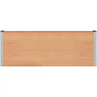 vidaXL Verhoogde plantenbak, bruin, 200 x 30 x 72 cm, gemaakt van WPC en aluminium