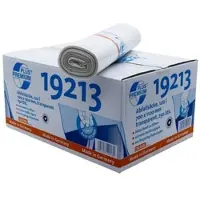 Deiss PREMIUM PLUS afvalzakken, gerecycled LDPE, scheurvast, B 700 x H 1100 mm, 120 liter, 31 µm, transparant, 250 stuks