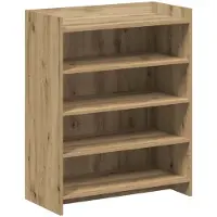 vidaXL Schoenenkast 73,5 x 36 x 92 cm Bewerkt hout Artisanaal eiken