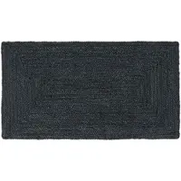 vidaXL Gebied Tapijt Donkergrijs 60 x 110 cm Jute
