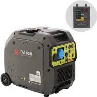 Pramac mobiele stroomgenerator PMi 6500, benzine, tankinhoud 17 l, 6,5 kW, 230 V, 68 dB, hand-/elektrische start, 1 stopcontact