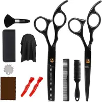 INF Kappersset met schaar, kammen, clips, jas 11 delen
