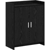 vidaXL Schoenenkast Zwart eiken 73,5 x 36 x 92 cm Bewerkt hout