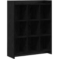 vidaXL Boekenkast Zwart eiken 87,5 x 30 x 111 cm Bewerkt hout
