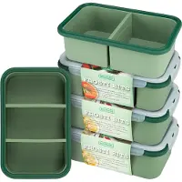 Bourgini Frosti Bits – Meal Prep diepvriesbakjes set – 5 Siliconen Meal Prep bakjes – Lekvrij – BPA-vrij