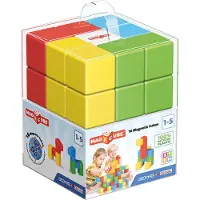 Geomag MagiCube Green Line - Magnetische Bouwblokken Gerecycled - 16-delig - Vanaf 1 jaar