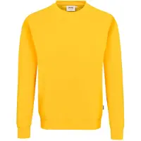 Hakro 475 Comfort Fit Sweatshirt ronde hals geel, Effen