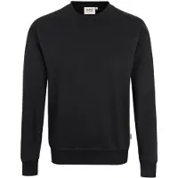 Hakro 475 Comfort Fit Sweatshirt ronde hals zwart, Effen