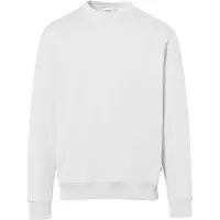 Hakro 471 Comfort Fit Sweatshirt ronde hals wit, Effen