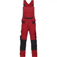 Dassy 400163 Tronix Bretelbroek met stretch en kniezakken - Rood