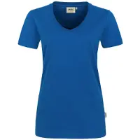Hakro 0181 Women's V-neck shirt MIKRALINAR - Blauw