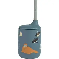 Liewood Ellis printed sippy cup tuitbeker met rietje 23 cl Arctic Sea-Ocean view