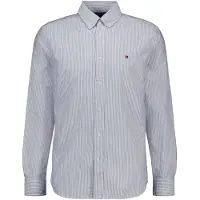 Tommy Hilfiger Overhemd 'Heritage' duifblauw / wit