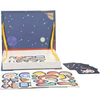 Lobbes Magnetisch Boek - Ruimtevaart, 50dlg.