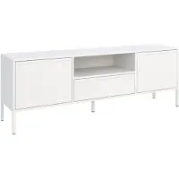 Selsey Velveto – TV-meubel met 2 deuren, lade en nis - Wit - 160cm