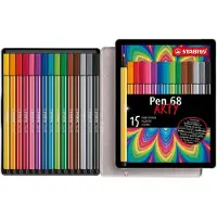Stabilo Filzstifte Pen 68 15er Metalletui