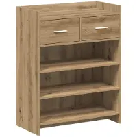vidaXL Schoenenkast 73,5 x 36 x 92 cm Bewerkt hout Artisanaal eiken