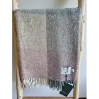 Bronte by moon Wollen Plaid - BLOCK Check Silver Pink - 140x185cm - Bronte x Plaids.shop