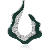 Cavill - Hanger Zilveren 925 Sterling Zilver - Platina Verguld - Cambodjaanse Ronde Zirkon 0,68 ct - Modern & Glanzend Edelsteen Sieraad