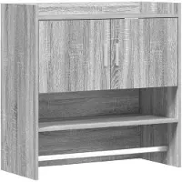 vidaXL Wandplank Muurmontage Grijs Sonoma 80 x 36 x 80 cm Bewerkt hout