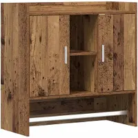 vidaXL Wandplank Muurmontage Oud hout 80 x 36 x 80 cm Bewerkt hout
