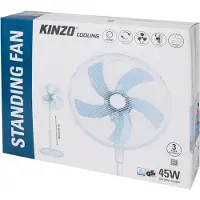 Kinzo ventilator - Staand - 3 Snelheden - Zwenkfunctie -Kantelbaar