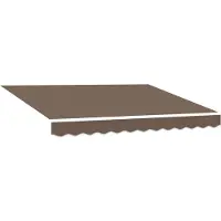 vidaXL Vervangingsdoek voor zonnescherm Taupe 381 x 295 cm Polyester