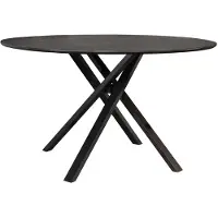Lizzely Garden & Living Eettafel rond Ronsi Antoinette zwart 130cm ronde tafel