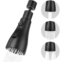 Azalia Kraanbeluchter, 3 modi, keuken- en badkamerkraan, beluchtingsfilter met 2 adapters (M22 en F24), 360 graden draaibare multifunctionele waterbespaarder voor de keuken- en badkamerkraan