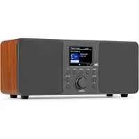 DNA CD Speler - CD Speler Bluetooth - FM radio - Zwart/Bruin - 14cm x 31cm x 14cm