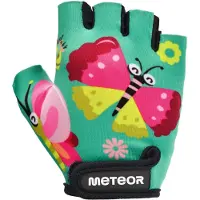 Meteor Kinderhandschoenen XS Vlinders - Fietshandschoenen - Comfortabel, ademend, kleurrijk