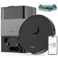 Airrobo L40+ Nat-droog Robotstofzuiger – robotstofzuiger met dweilfunctie en afzuigstation – USLAM LiDAR-navigatie – 3-in-1 stofzuigen en dweilen – tot 180 minuten accuduur