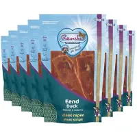 Renske 8x Gezonde Beloning Vleesrepen Hondensnack Eend 1 Kg