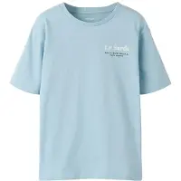 Name it KIDS T-shirt met backprint blauw Jongens Katoen Ronde hals Backprint - maat 122/128