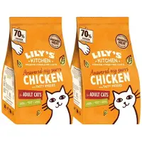 Lily's Kitchen 2x Kattenvoer Droog Adult Kip & Groenten 800 Gr