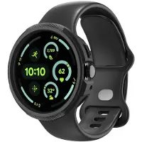Spigen Liquid Air - Hoesje Geschikt voor Google Pixel Watch 4-45MM - Bumper Case Matte Zwart